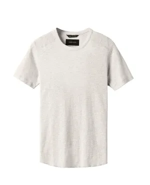 1x1 Slub Short Sleeve Crewneck Heather Ash