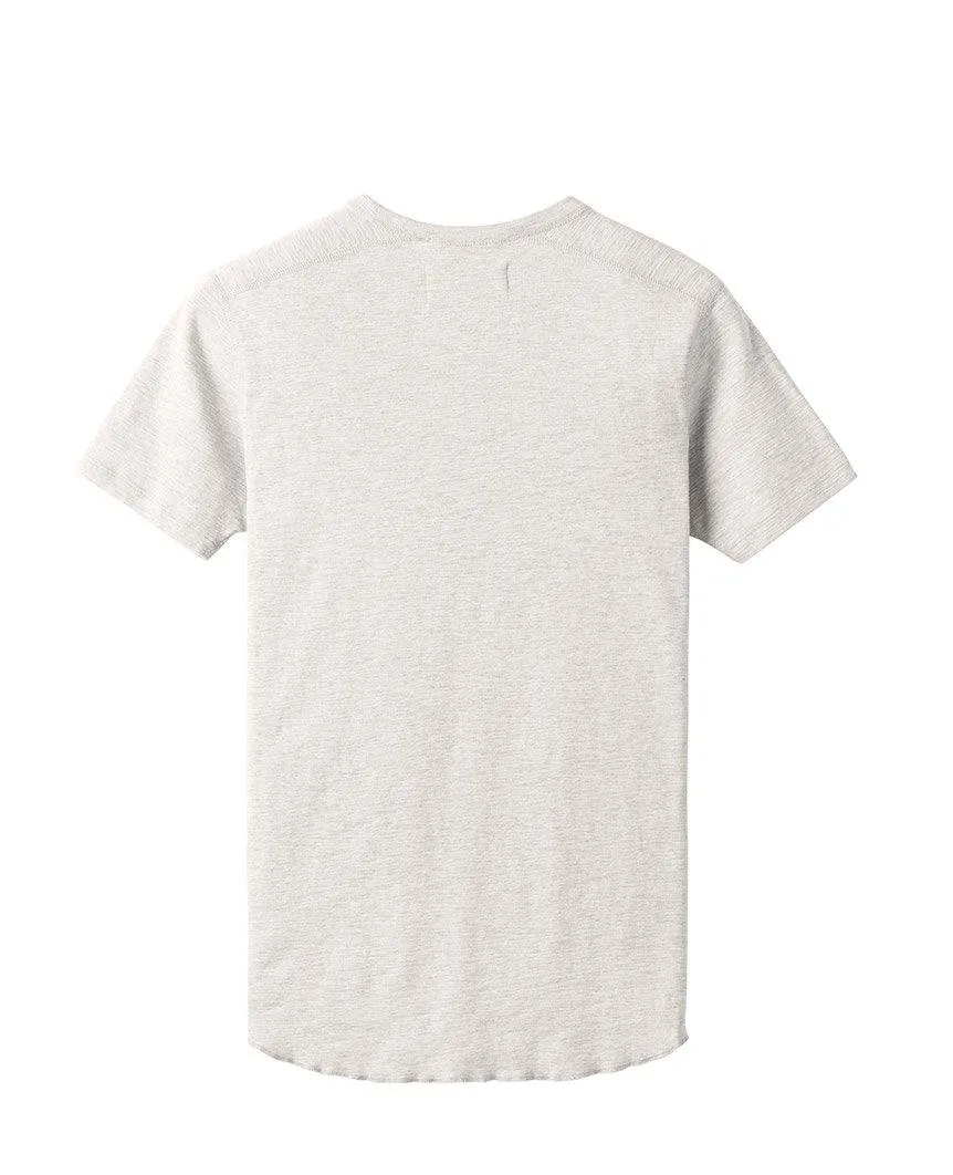1x1 Slub Short Sleeve Crewneck Heather Ash