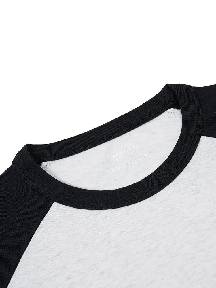 240gsm Sorona Fabric Long Raglan Sleeve T-shirts