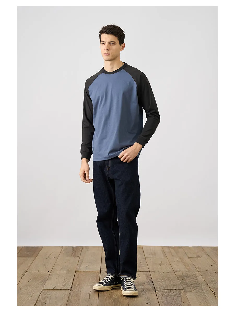 240gsm Sorona Fabric Long Raglan Sleeve T-shirts