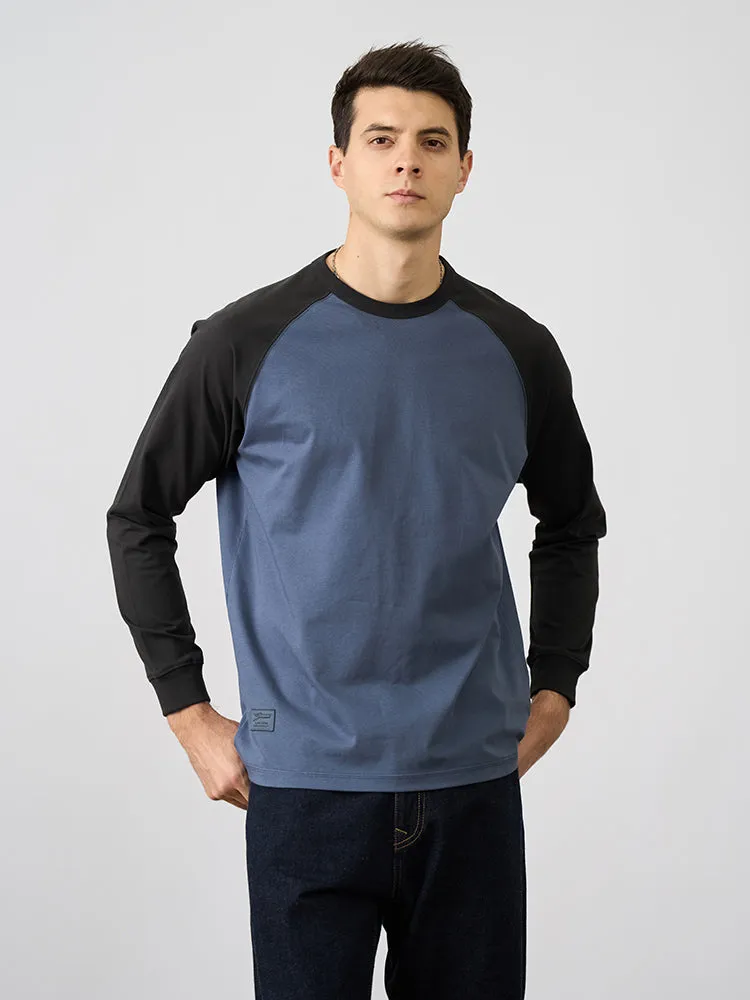 240gsm Sorona Fabric Long Raglan Sleeve T-shirts