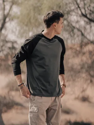 240gsm Sorona Fabric Long Raglan Sleeve T-shirts