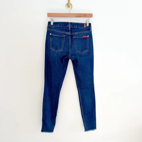 7 for All Mankind B(Air) The Ankle Skinny Jeans Blue 24