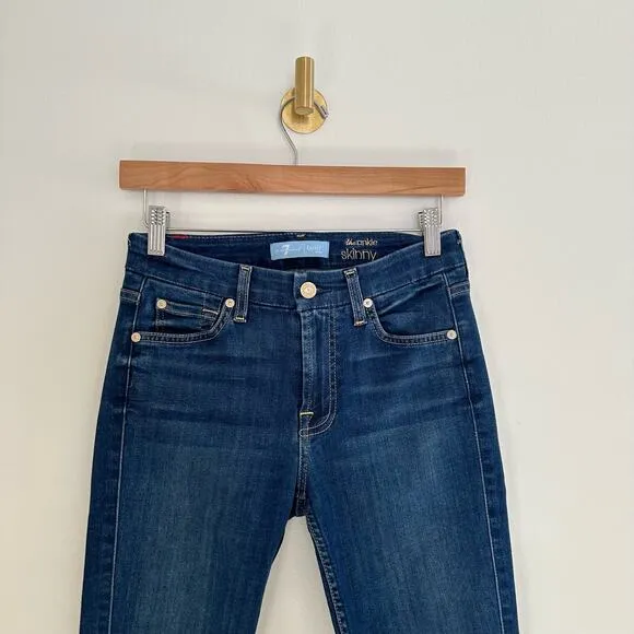7 for All Mankind B(Air) The Ankle Skinny Jeans Blue 24