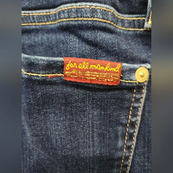 7 for all mankind dark wash skinny maternity jeans