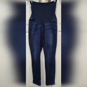 7 for all mankind dark wash skinny maternity jeans