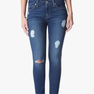 7FAM b(air) The Ankle Skinny destroyed destructed jeans 26
