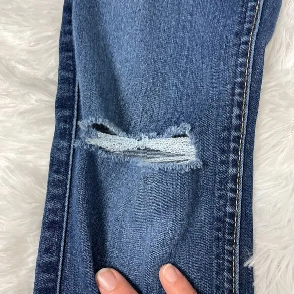7FAM b(air) The Ankle Skinny destroyed destructed jeans 26