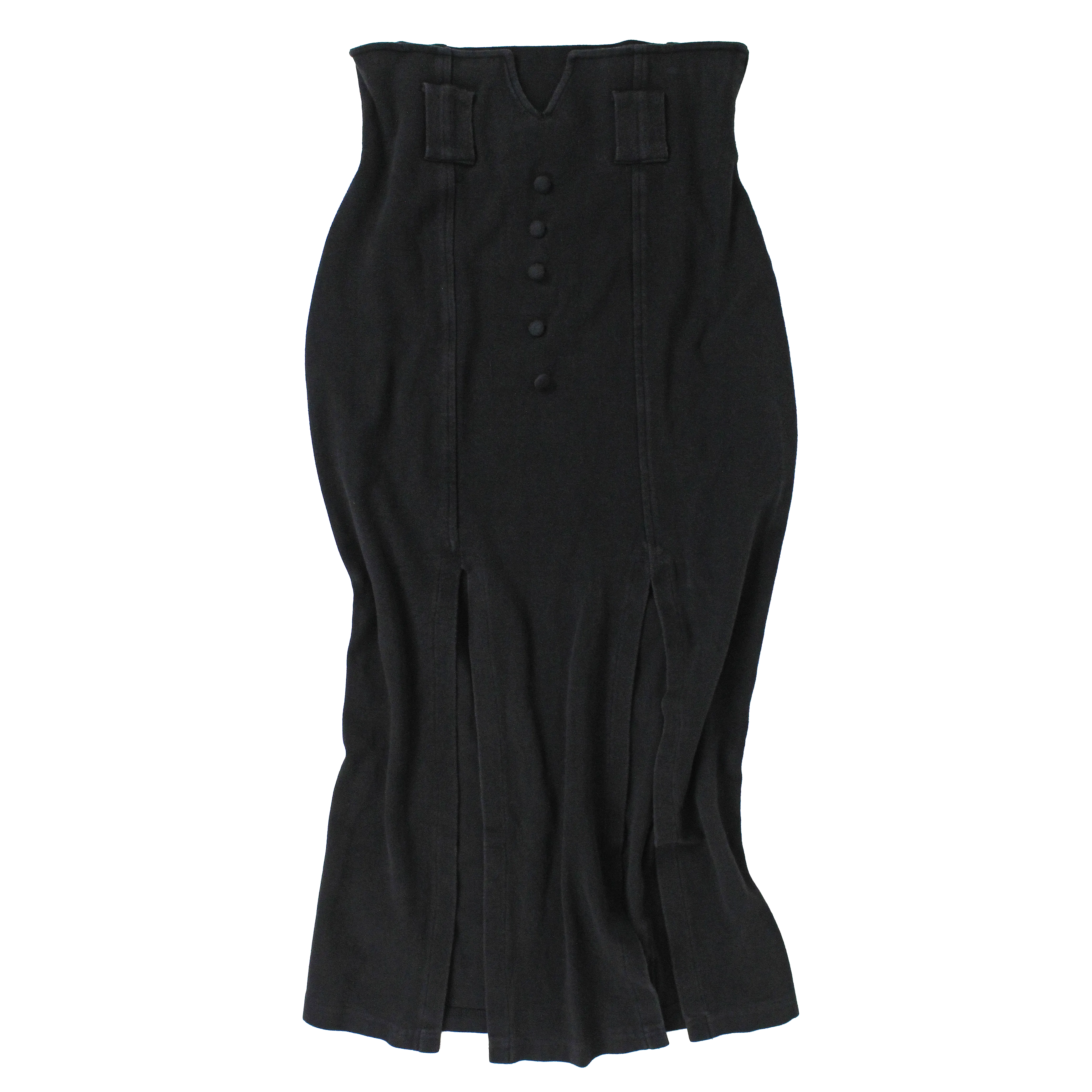 90s Black Maxi Skirt (S/M)