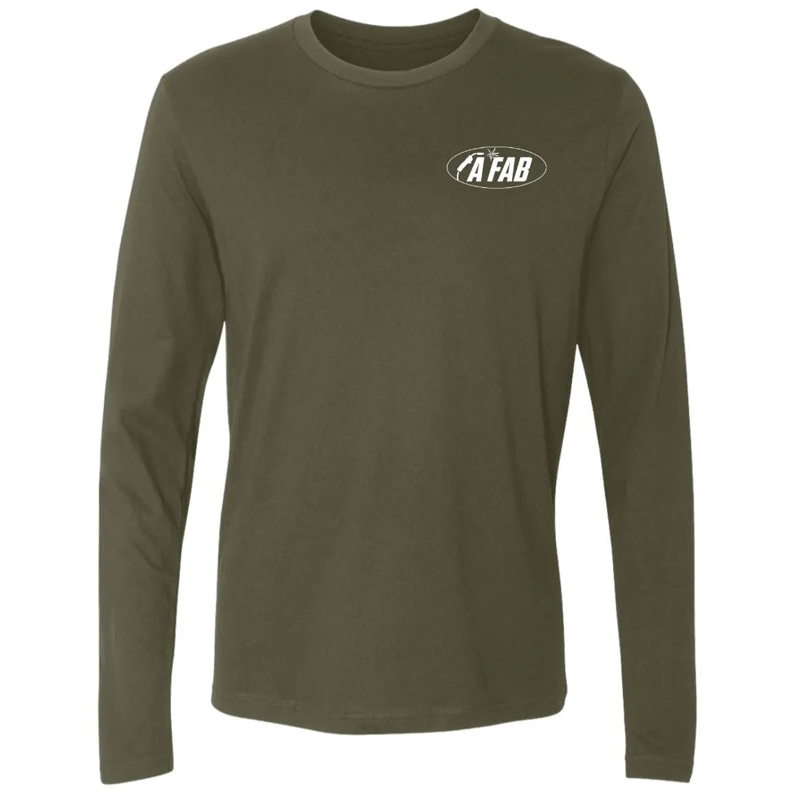 A Fab white logo NL3601 Men's Premium LS