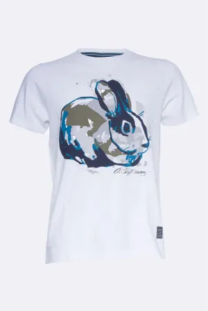 A TIZIANO Jagger | Graphic Print Crewneck (White)
