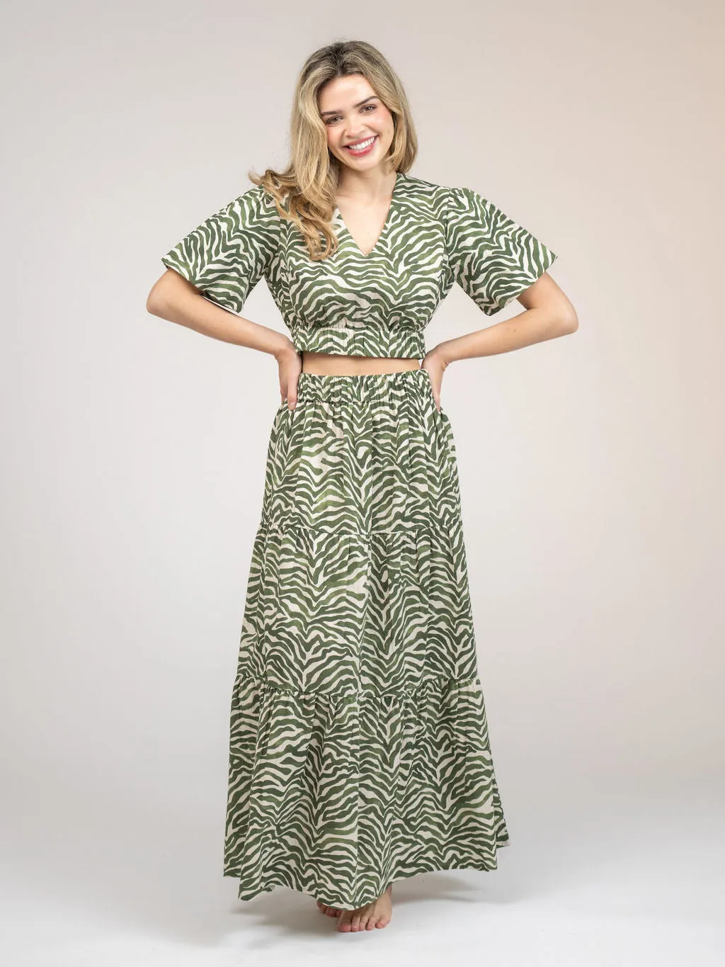 Abby Skirt in Zebra by Beau & Ro