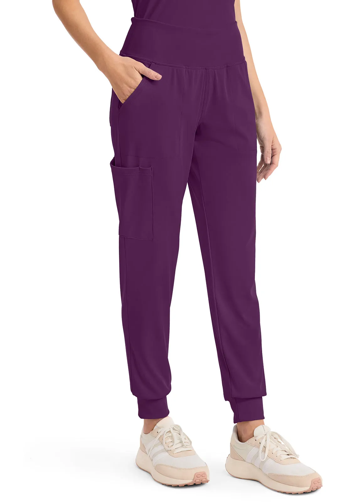 Achieve CK033 Women's 5-Pocket Jogger Pants Wild Mulberry