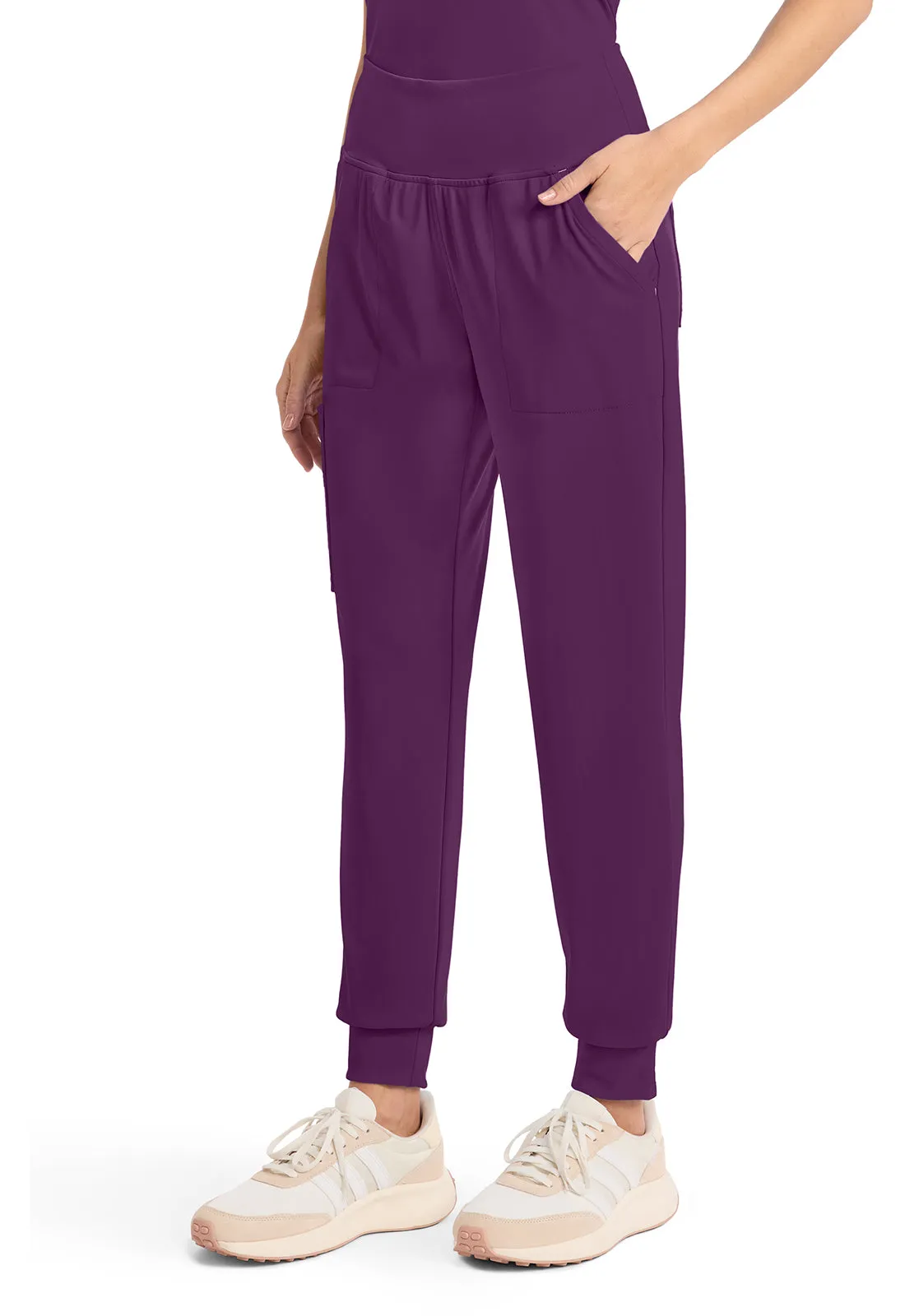 Achieve CK033 Women's 5-Pocket Jogger Pants Wild Mulberry