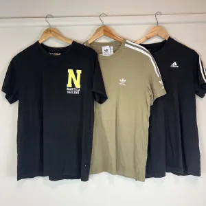 adidas & Nautica Mens Short Sleeve T-Shirt Bundle Size Medium  (3 T-Shirts)