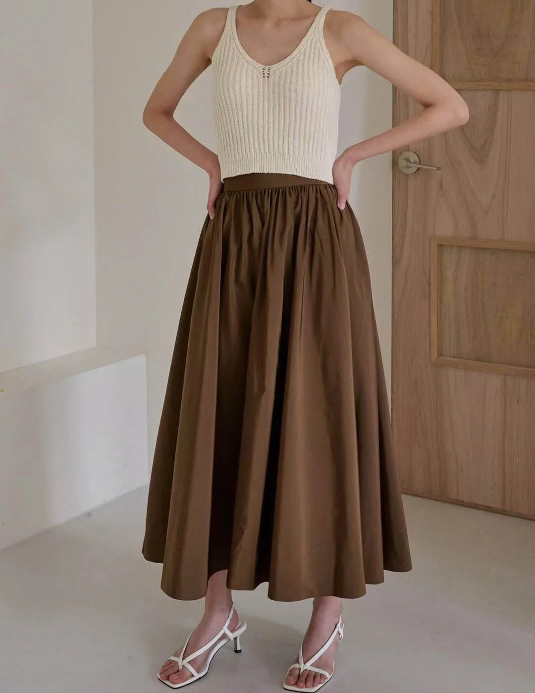 ADJANI SKIRT DARK BRONZE