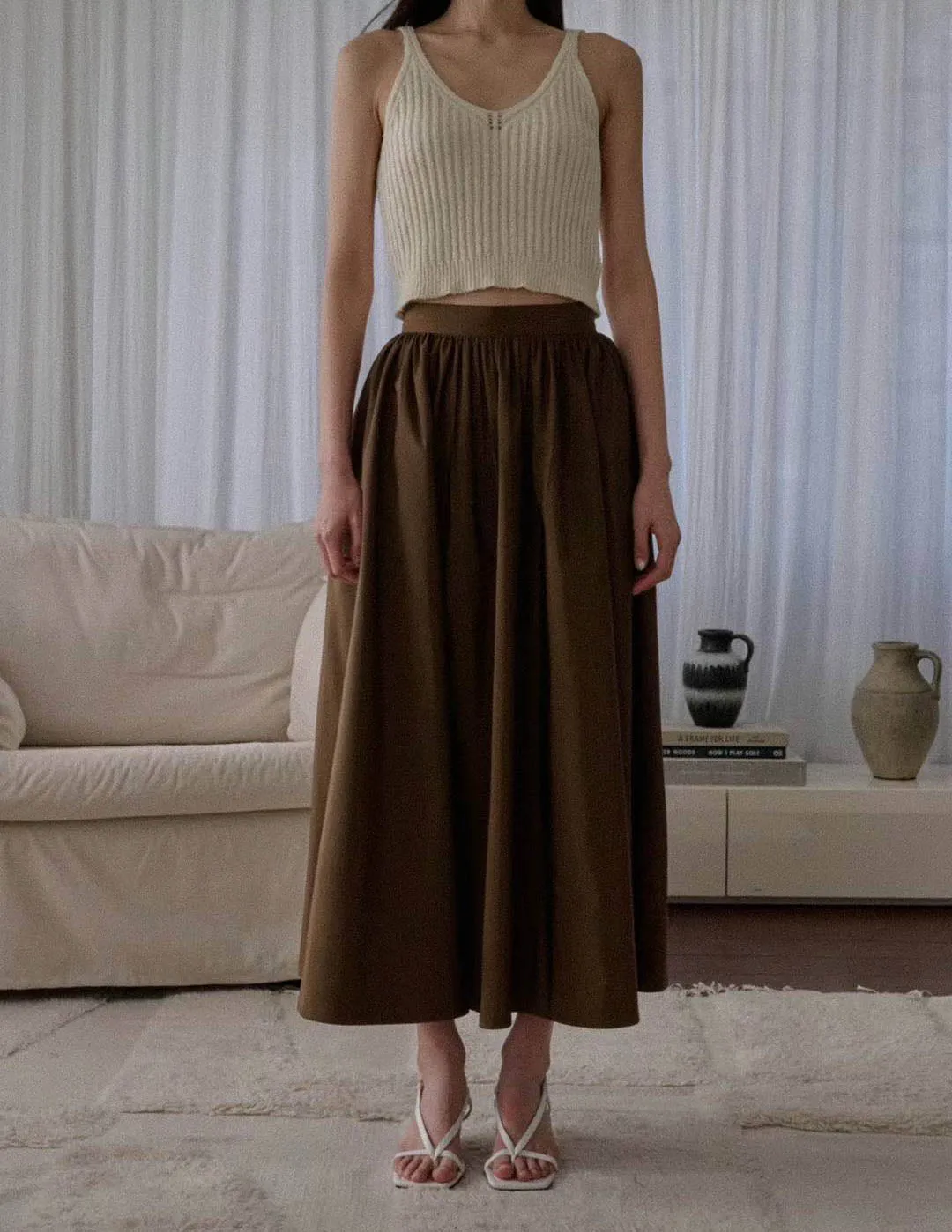 ADJANI SKIRT DARK BRONZE