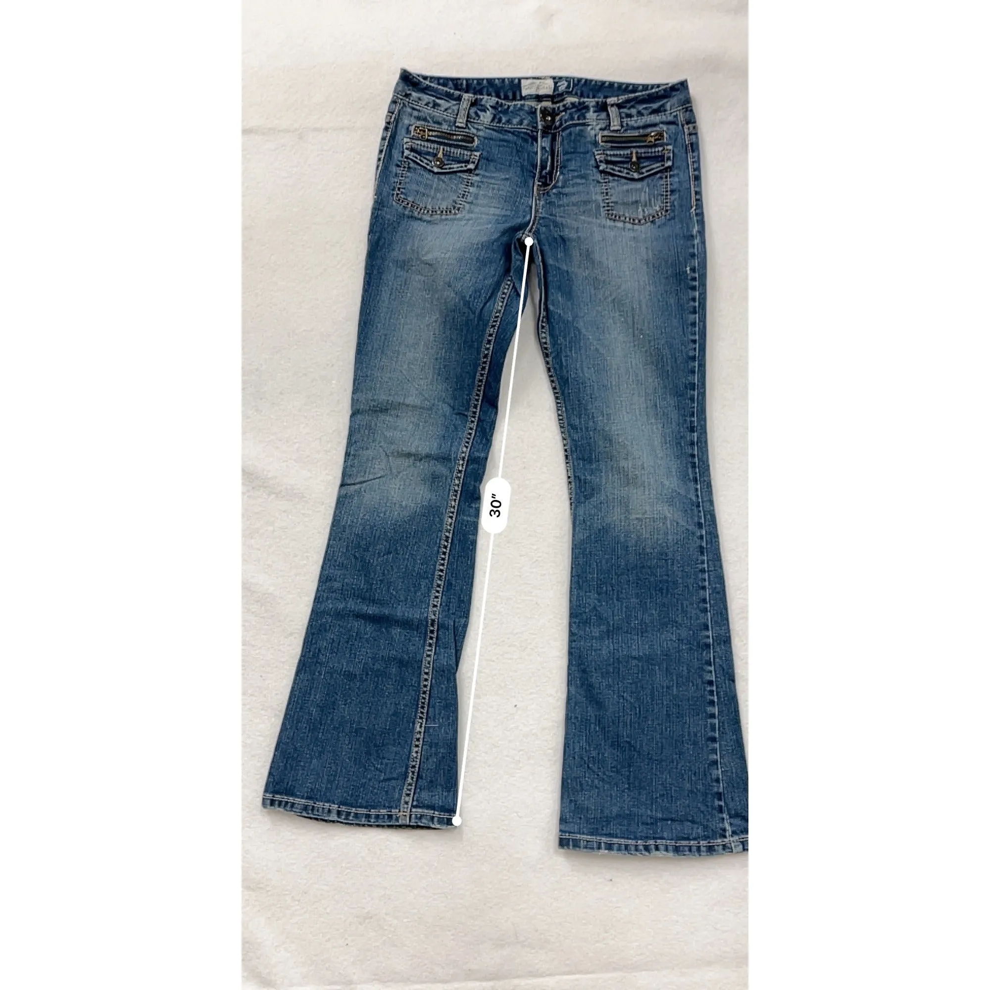 Aeropostale Womens Hailey Skinny Flare Jeans Size 16 #8026
