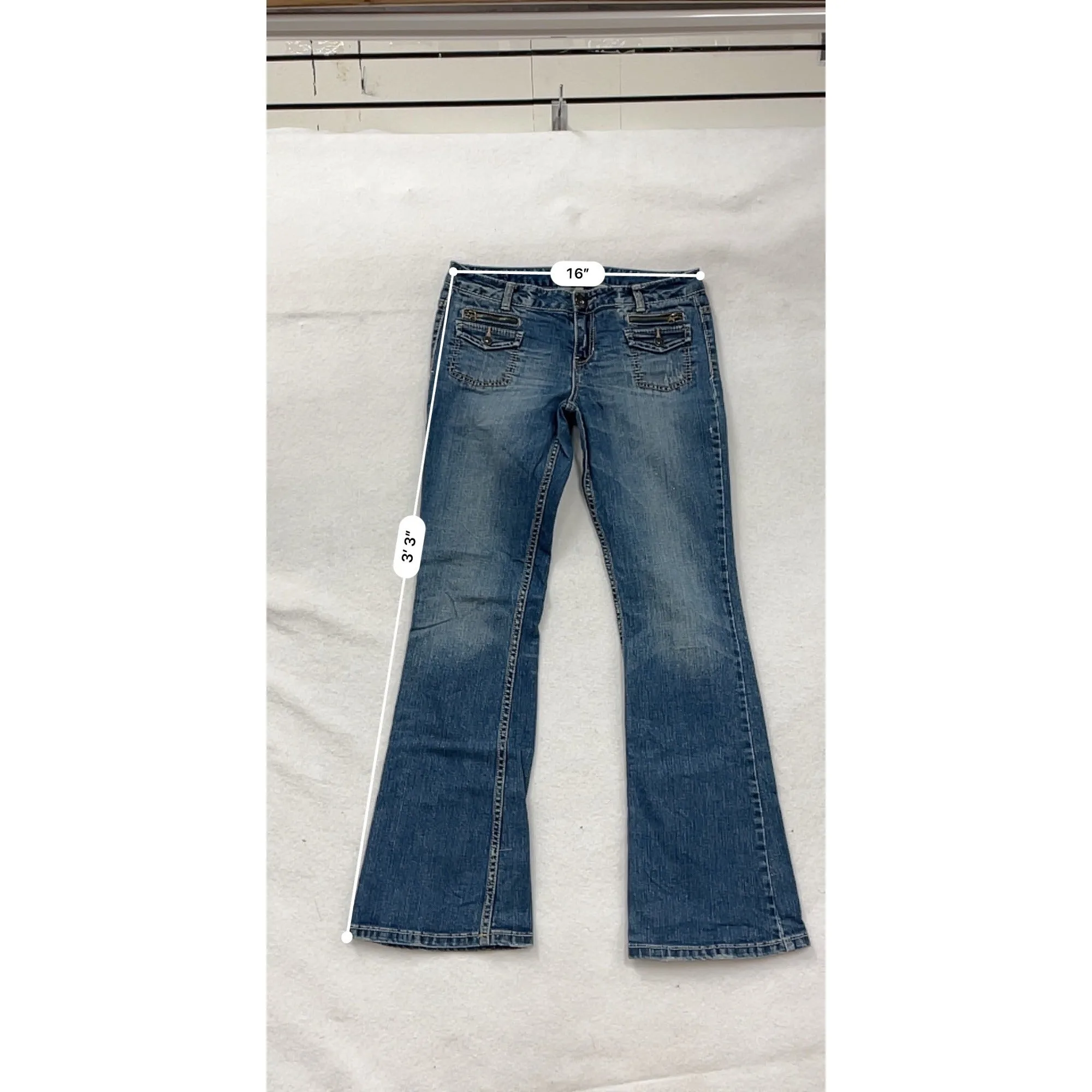 Aeropostale Womens Hailey Skinny Flare Jeans Size 16 #8026