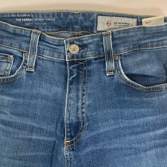 AG Farrah Ankle Skinny Sz 27R Ladies Inseam-28”