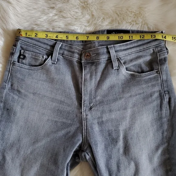 AG The Prima Cigarette Ankle Gray Skinny Jeans Size 27