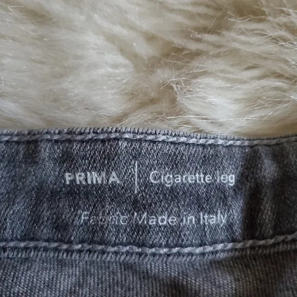 AG The Prima Cigarette Ankle Gray Skinny Jeans Size 27
