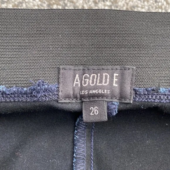 AGOLDE Dark Wash Stretch Pull-On Skinny Jeggings Jeans Ankle Length Women's 26