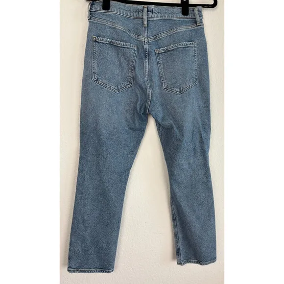 AGOLDE Los Angeles Denim Jeans Size 28 Distressed Bootcut 5 Button Closure