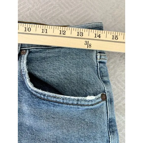 AGOLDE Los Angeles Denim Jeans Size 28 Distressed Bootcut 5 Button Closure