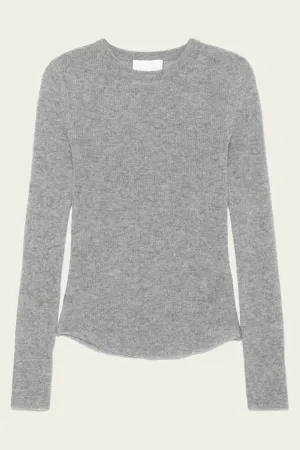 Alessia Crewneck Sweater in Dark Heather Grey