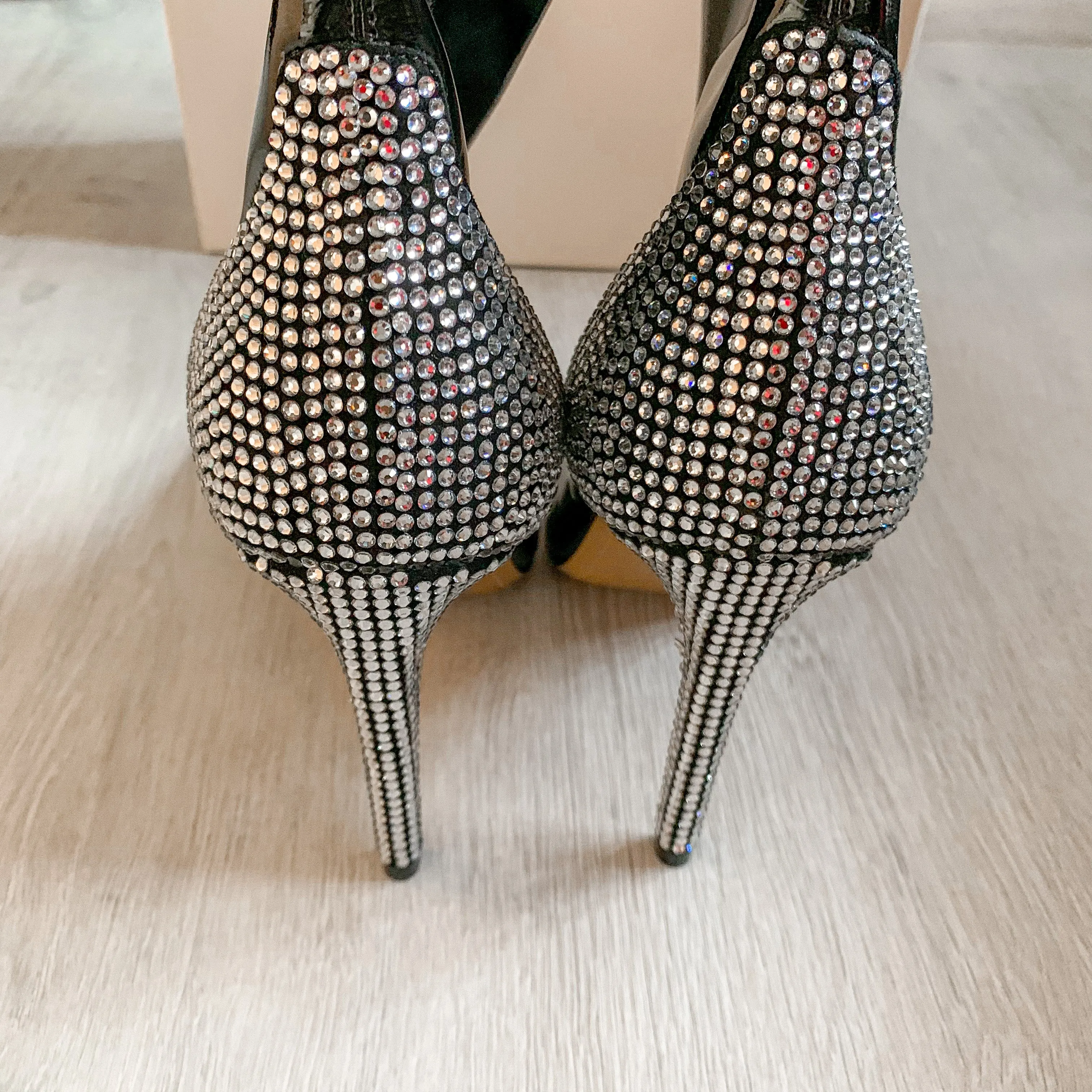 Alexandre Vauthier Crystal Embellished Black Boots