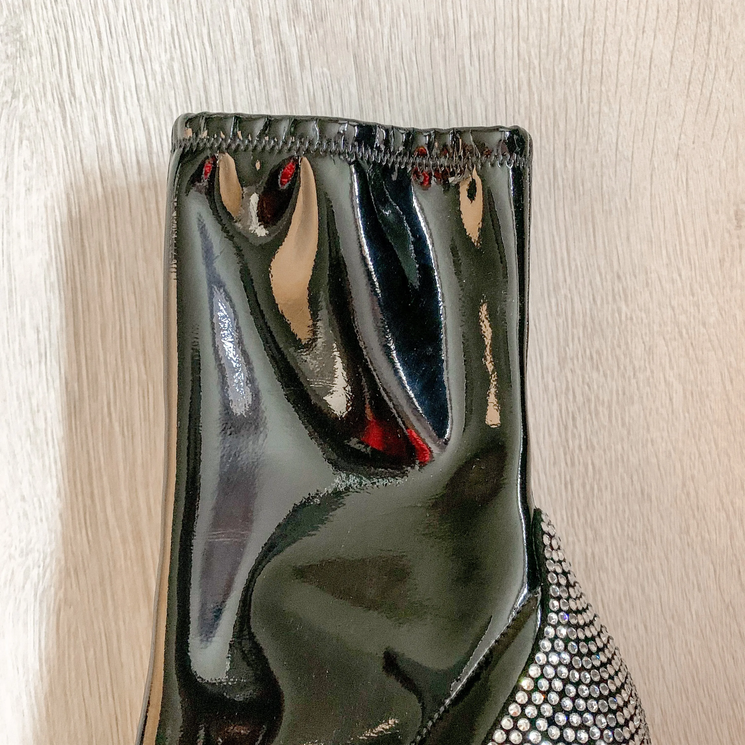 Alexandre Vauthier Crystal Embellished Black Boots