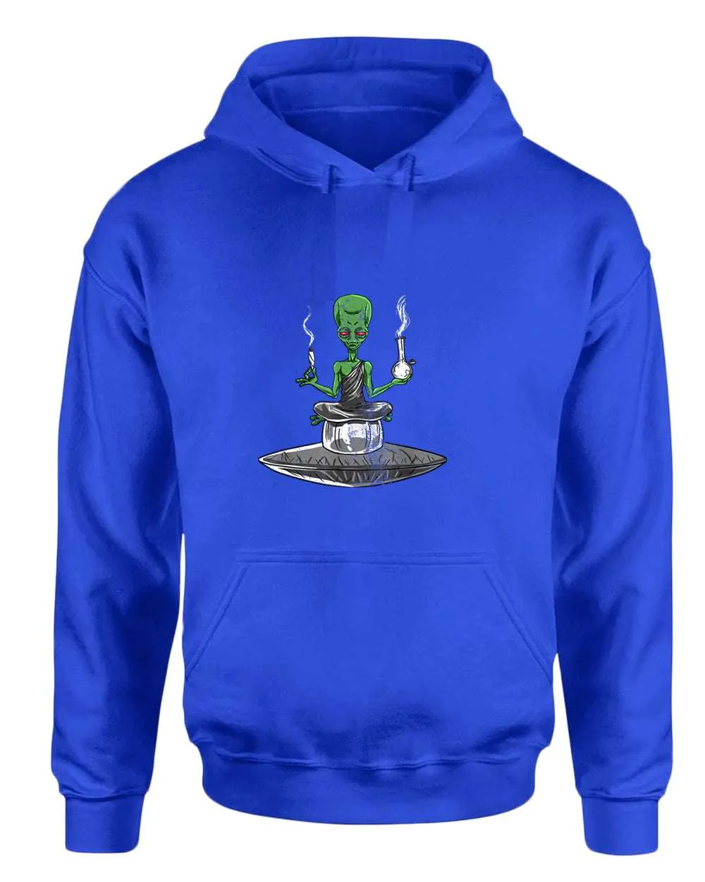 Alien meditation hoodie, smoke hoodies
