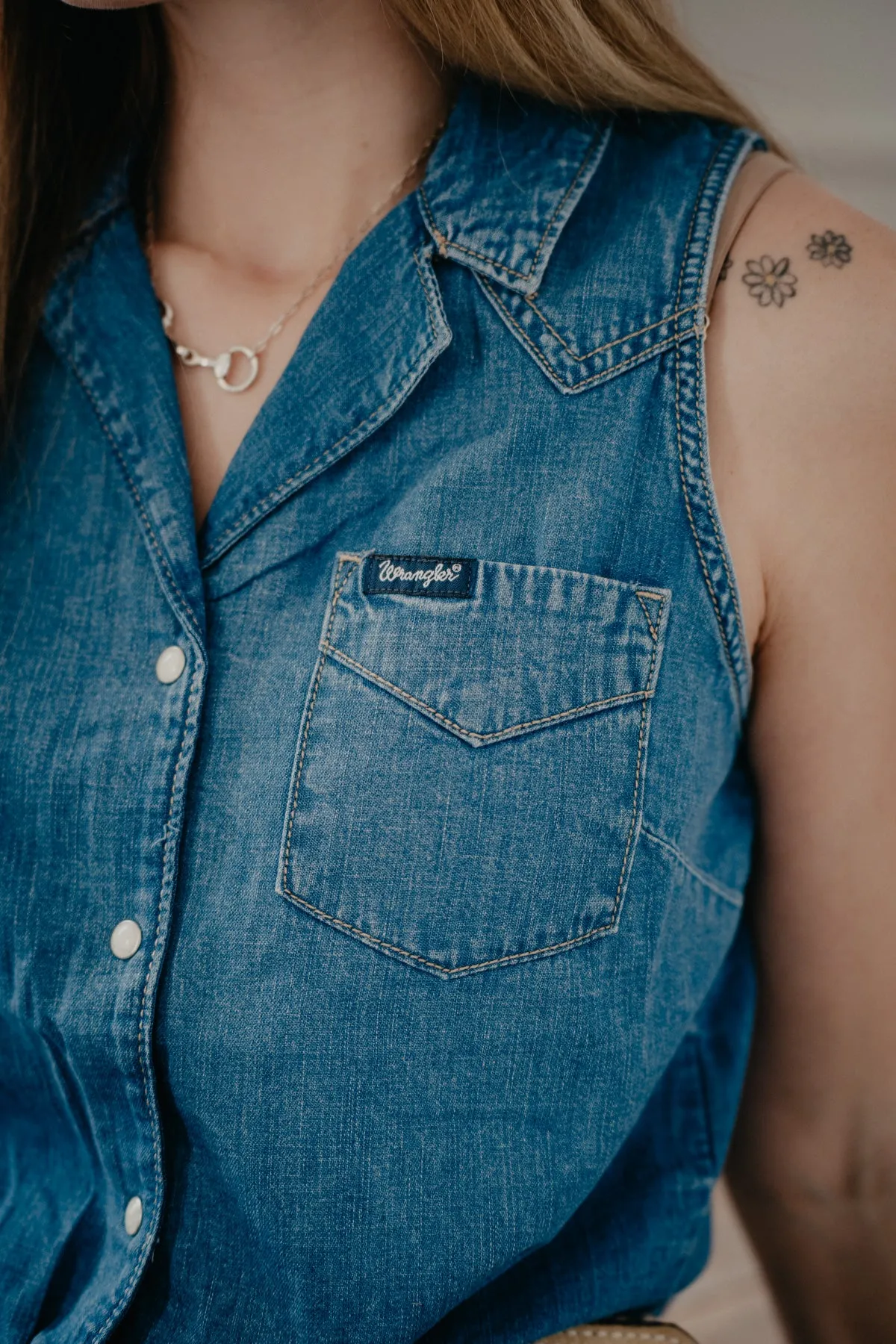 'Ambrose' Women's Wrangler Denim Button (S-XXL)