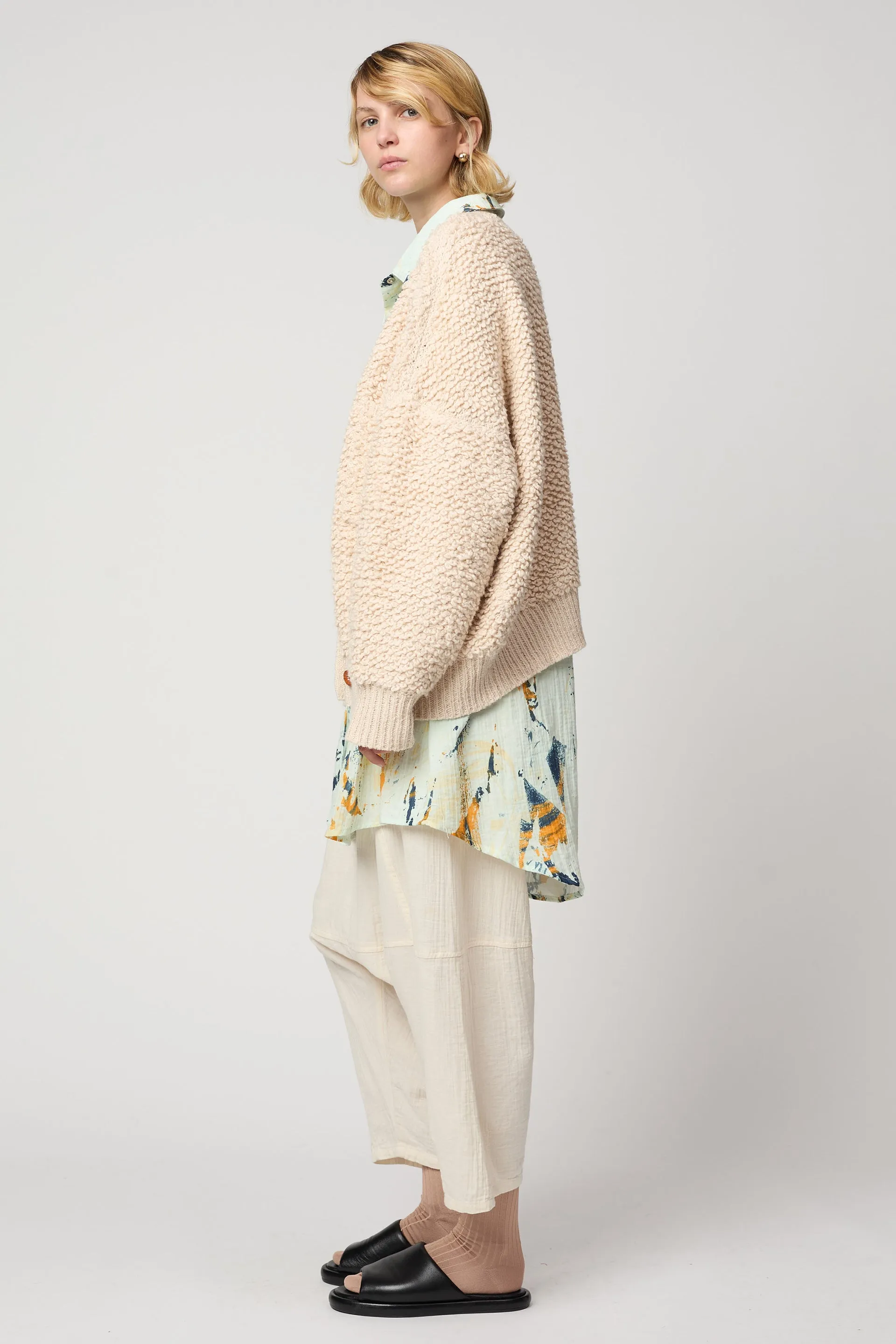 AMELIA CARDIGAN IN CHUNKY LOOP KNIT