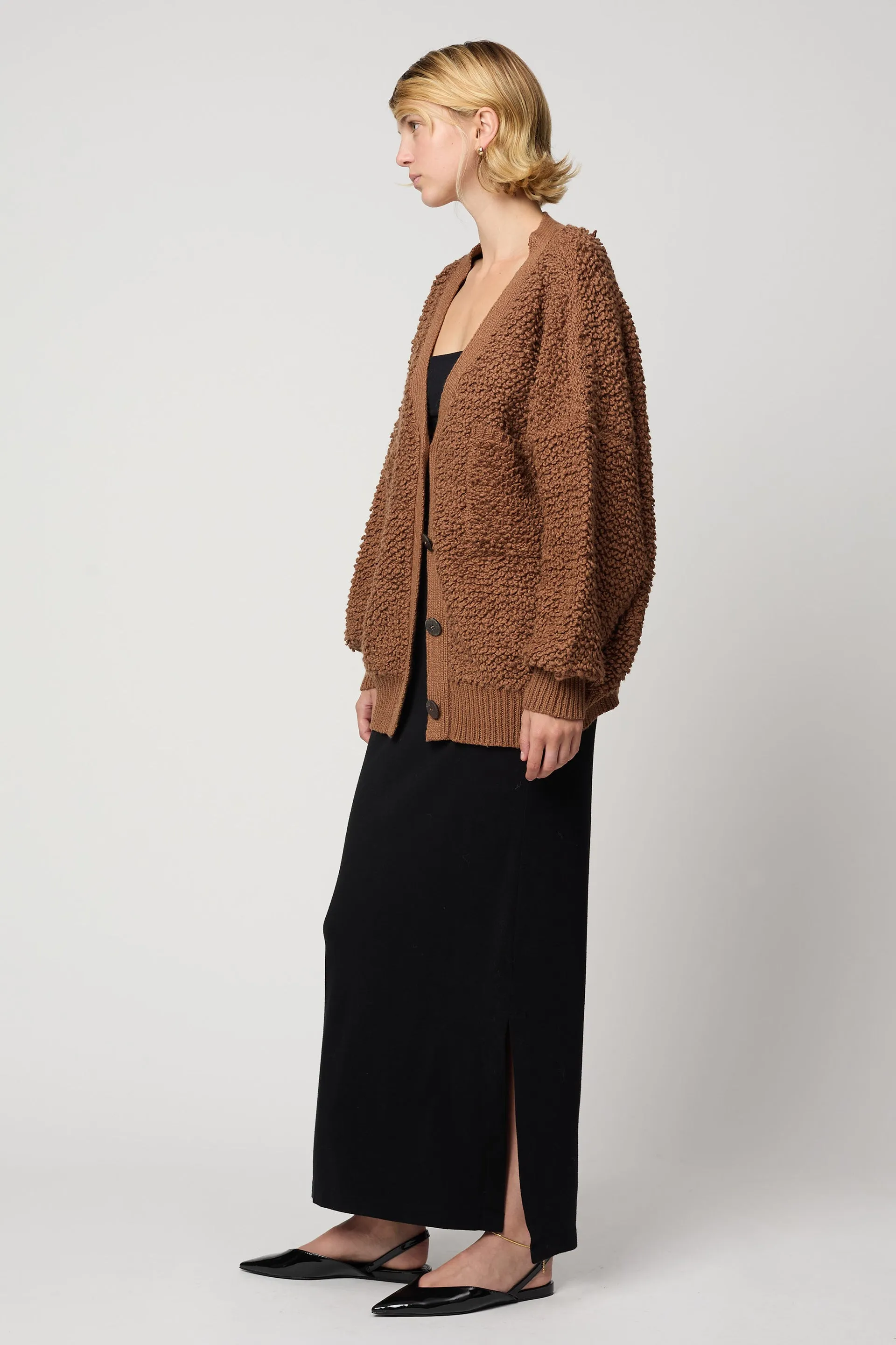 AMELIA CARDIGAN IN CHUNKY LOOP KNIT