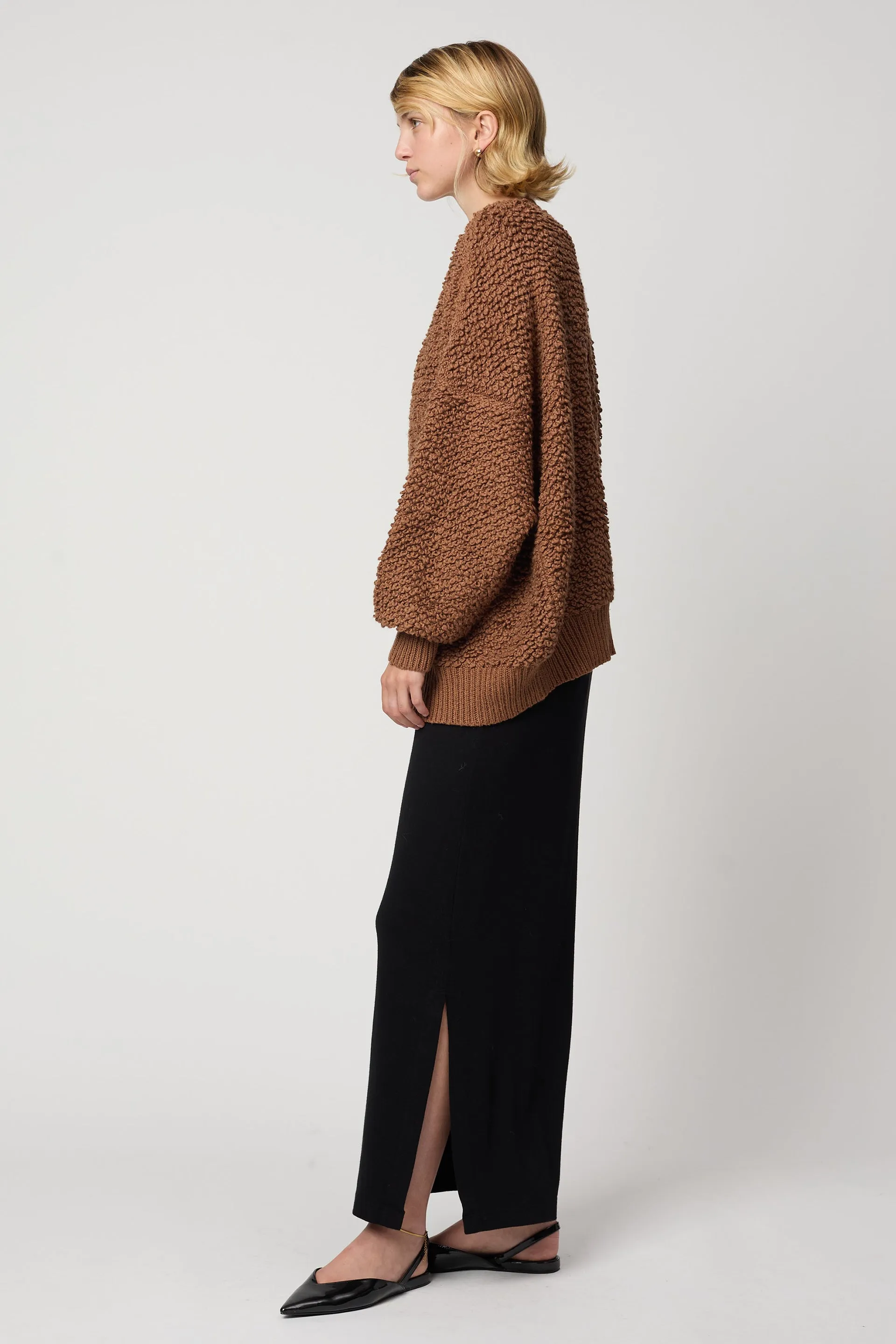 AMELIA CARDIGAN IN CHUNKY LOOP KNIT