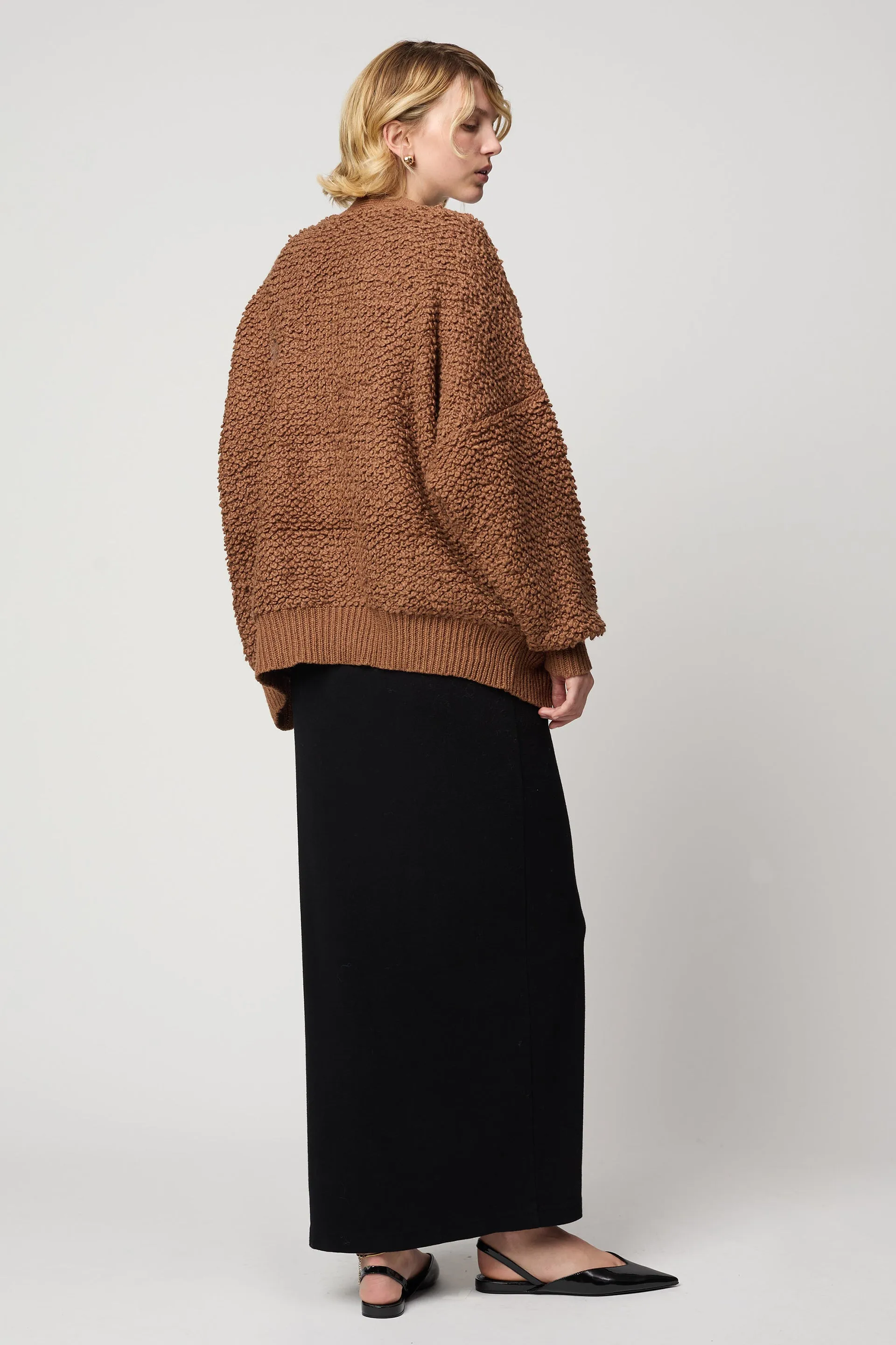 AMELIA CARDIGAN IN CHUNKY LOOP KNIT