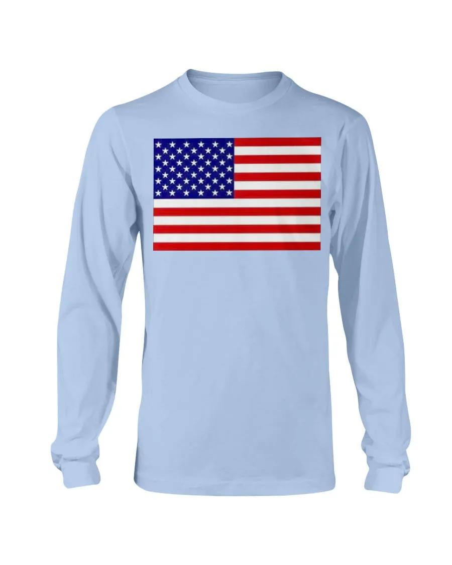 American Flag Gildan Long Sleeve T-Shirt