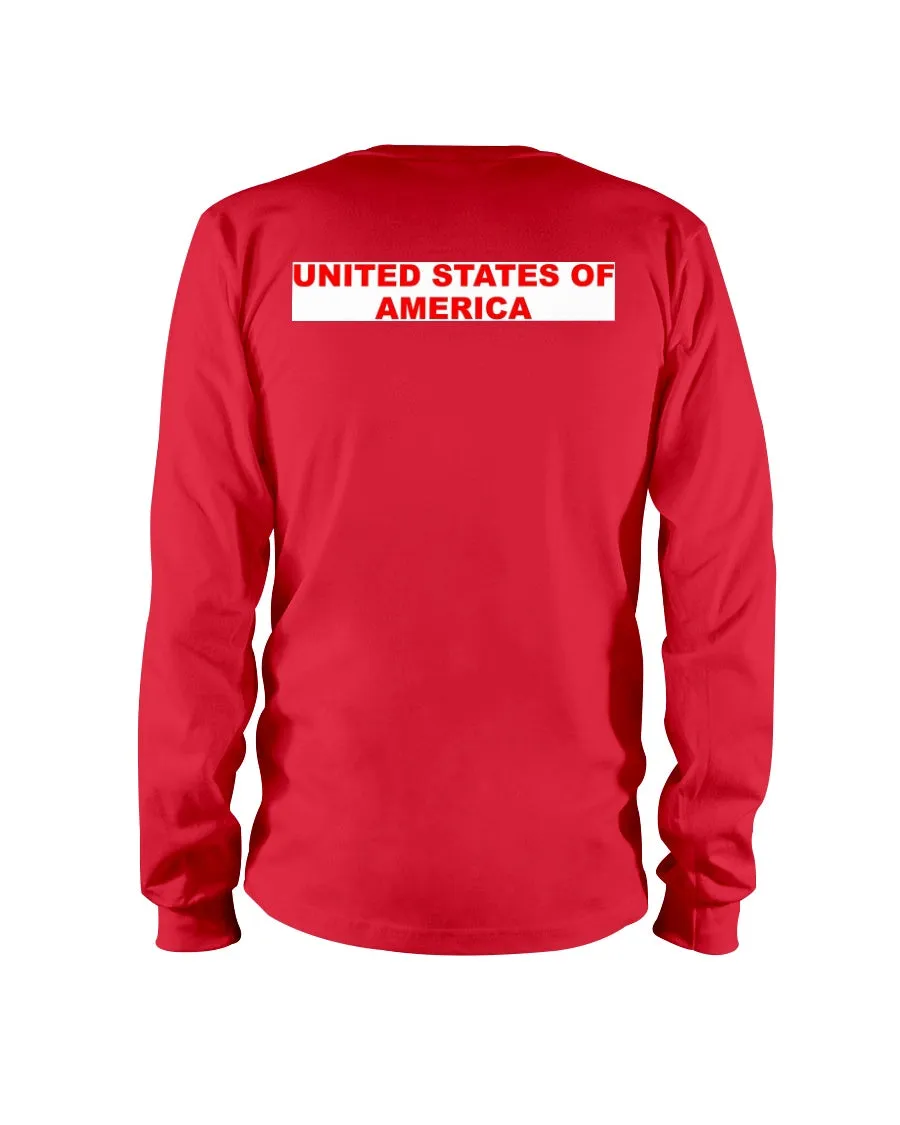 American Flag Gildan Long Sleeve T-Shirt