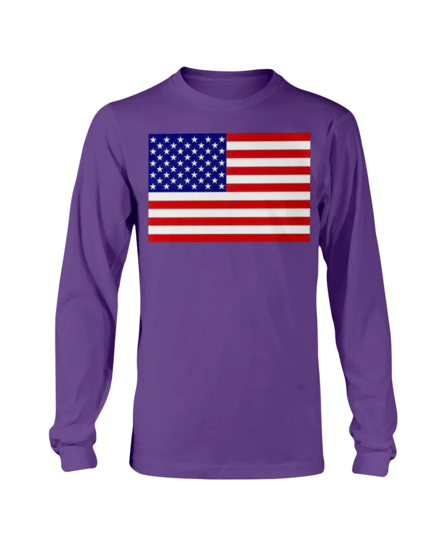 American Flag Gildan Long Sleeve T-Shirt