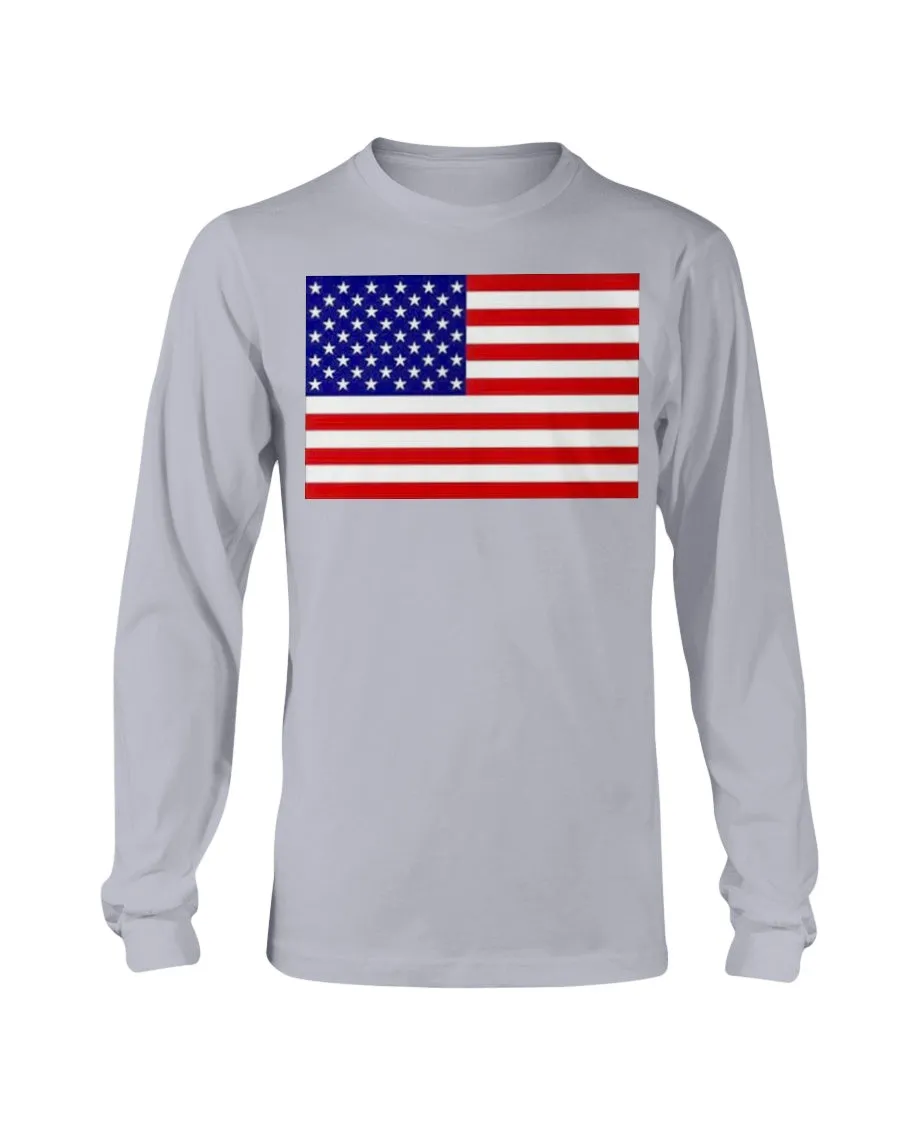 American Flag Gildan Long Sleeve T-Shirt