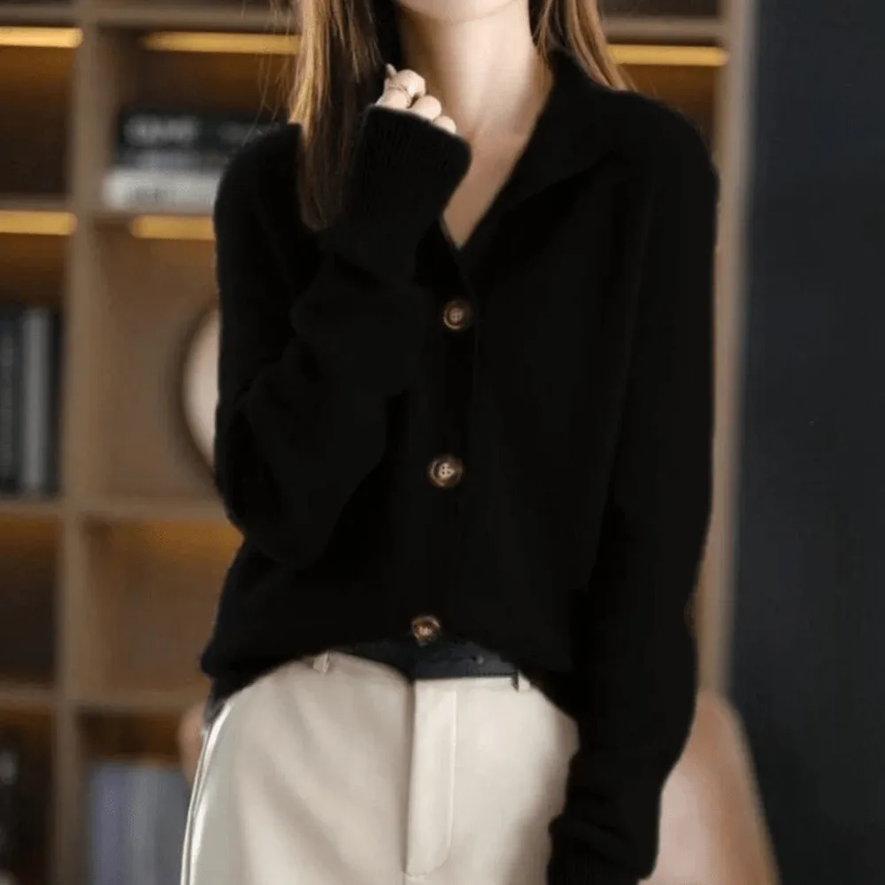 Anny™ | Luxurious Cashmere Knit Cardigan