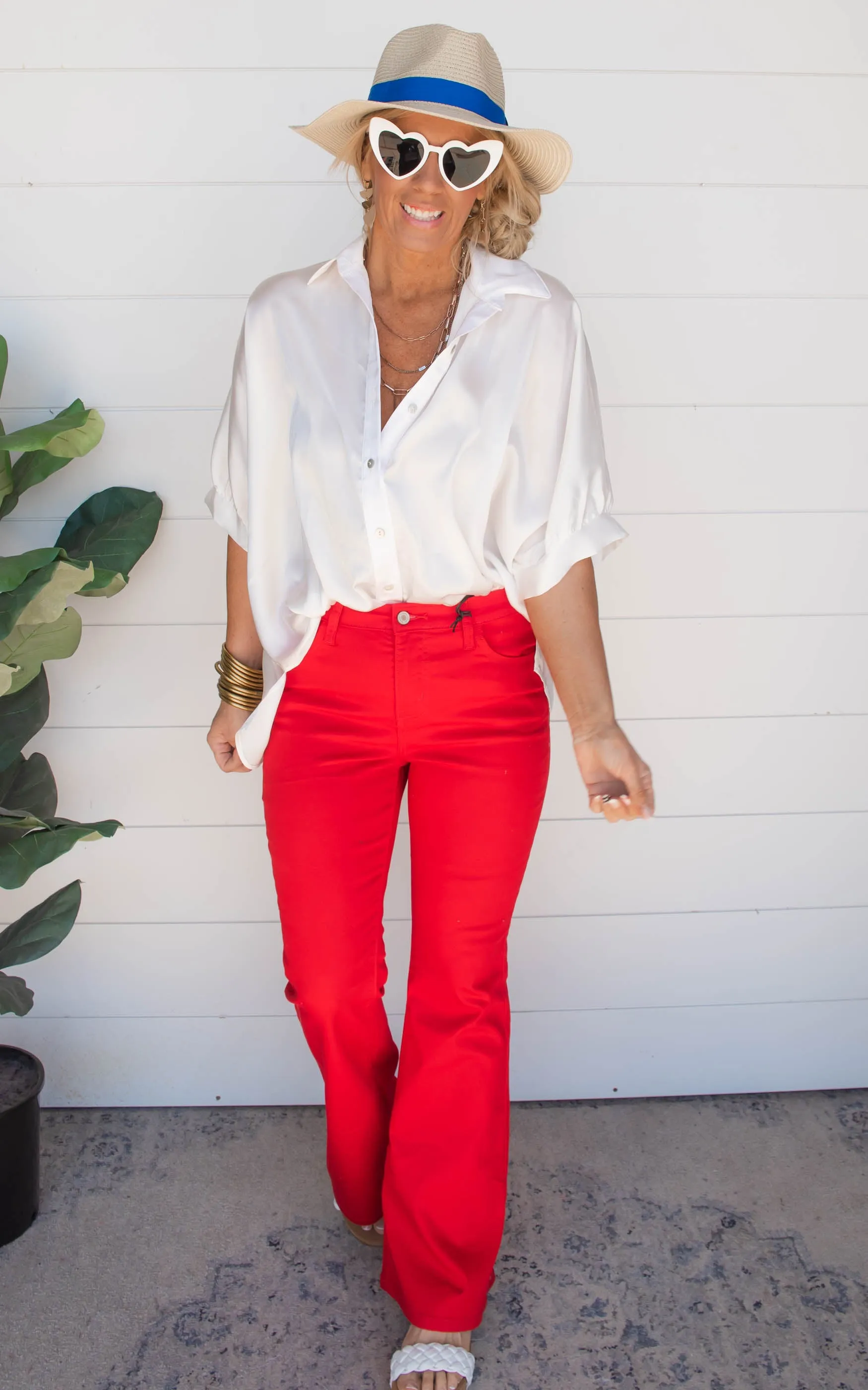 Arizona Ivory Button Down Blouse | FINAL SALE