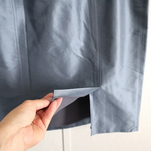 ARMANI Collezioni  Silk  Blue  Ice Pencil Skirt