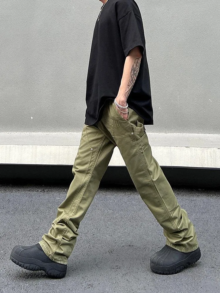 ArmyGreen Slim-fit Cargo Pants