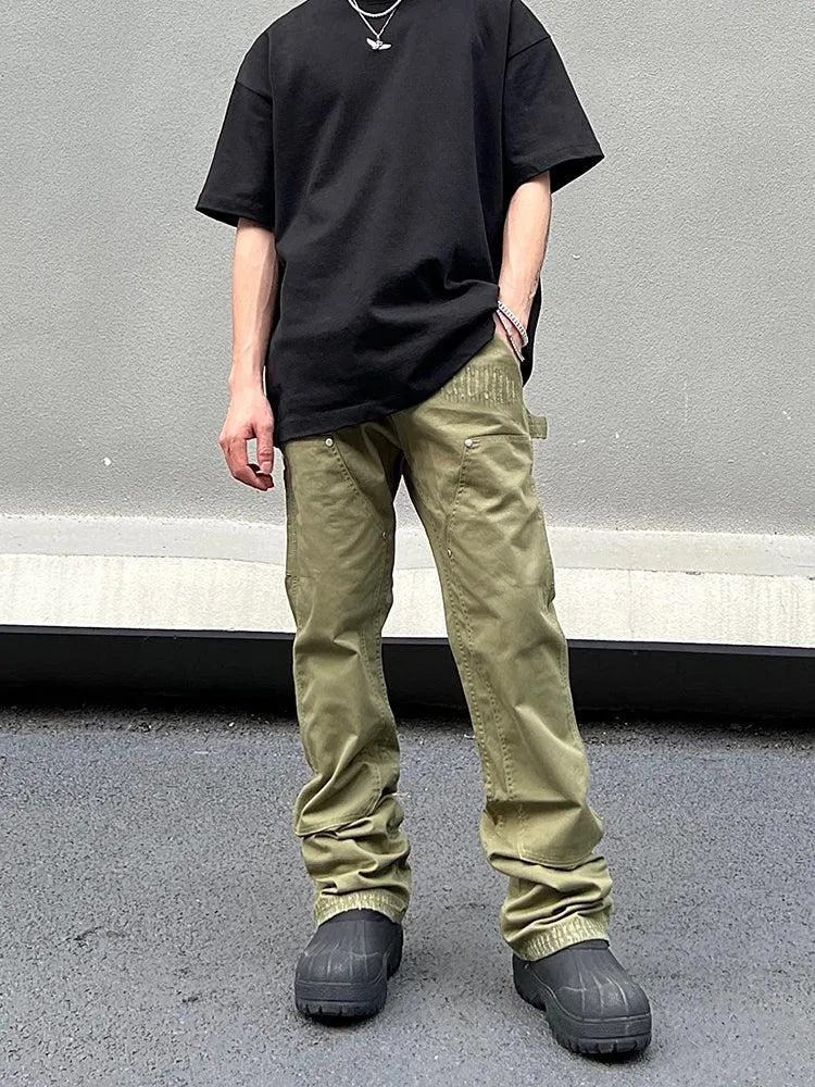 ArmyGreen Slim-fit Cargo Pants