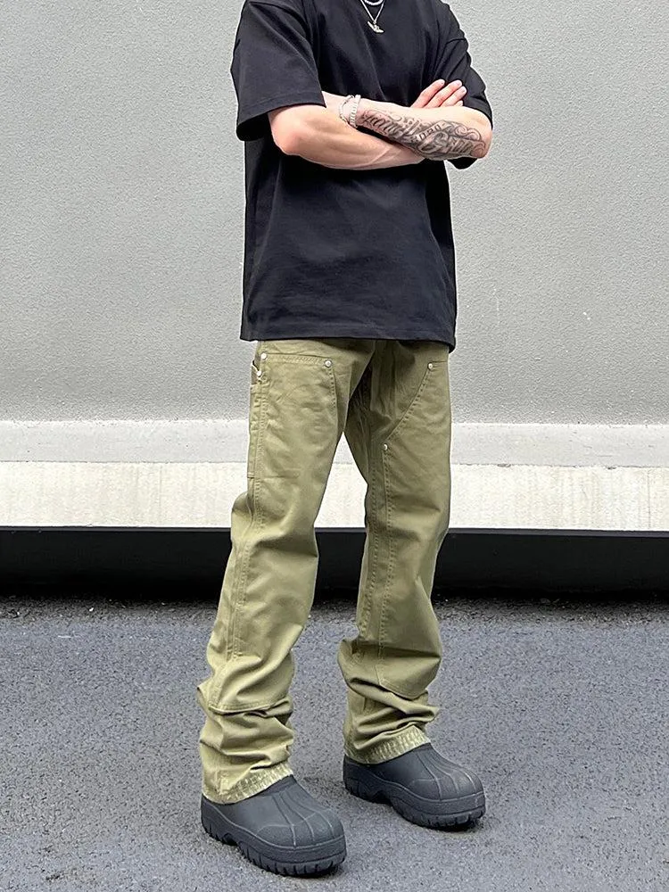 ArmyGreen Slim-fit Cargo Pants