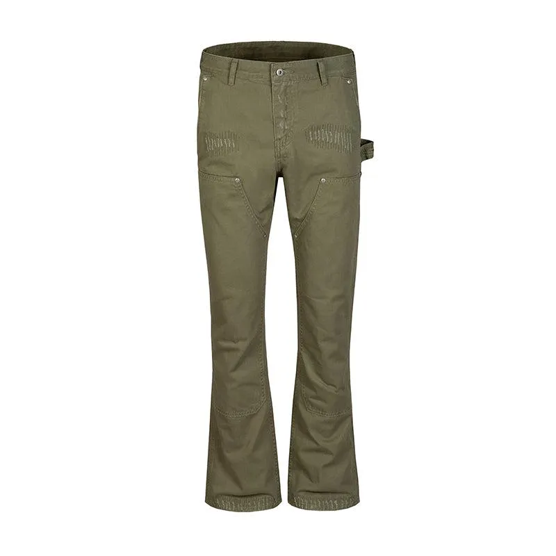 ArmyGreen Slim-fit Cargo Pants