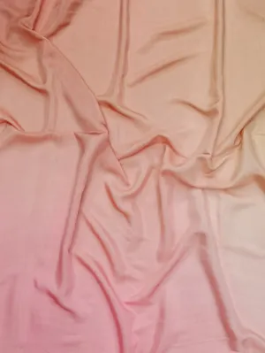 Artisanal Hand Dyed Soft Modal Muslin Mul Silk Ombre Shaded Fabric